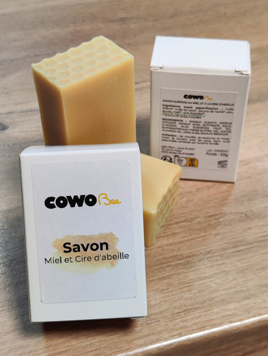Savon naturel au miel et à la cire d'abeille